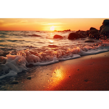 Tableau De Coucher De Soleil Sur Mer
